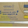 Box mit 4 Tischmessern N°125 Bon Appétit Céleste