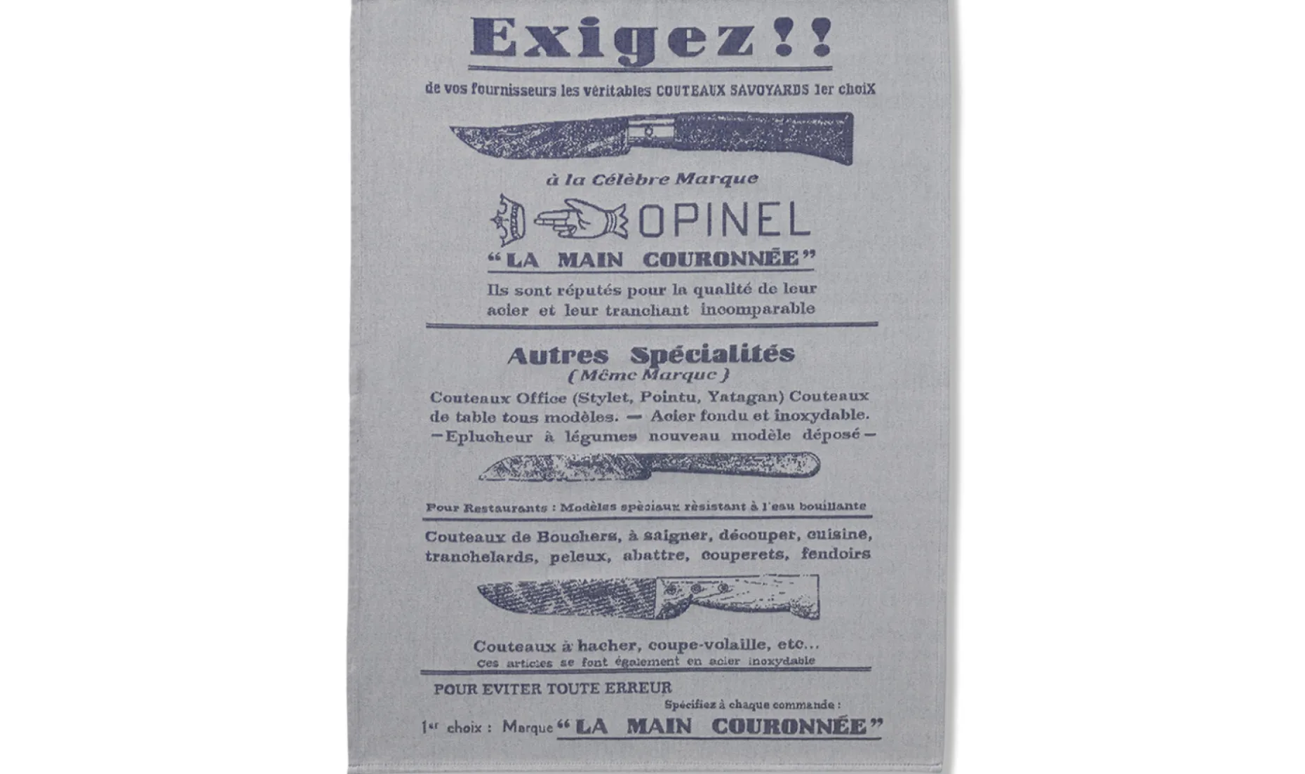 Geschirrtuch «Exigez !»