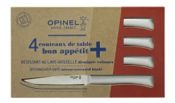 Messerset 4 Tafelmesser Bon Appetit + Hellgrau