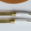 Set mit 2 Tischmessern Kintsugi – Weiß mit Goldklinge