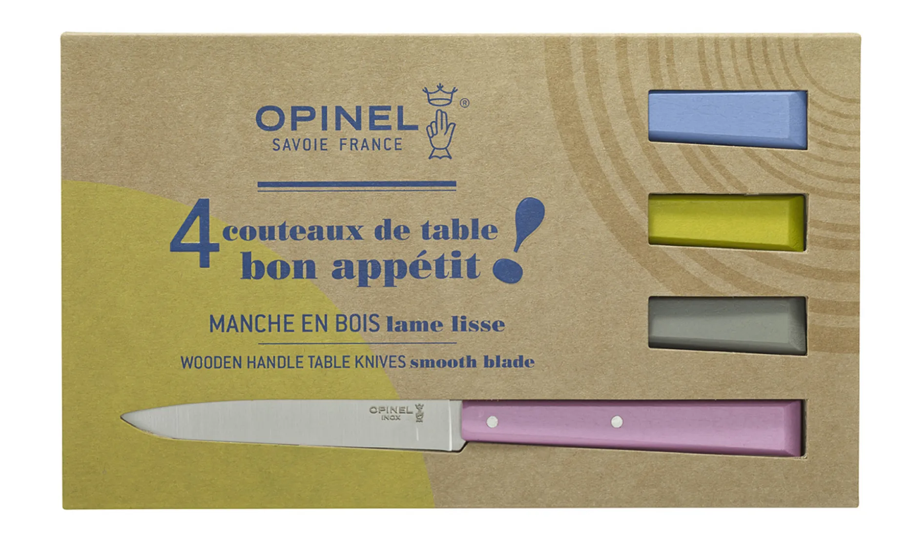 4-teiliges Tafelmesser-Set Nr. 125 – Bon Appétit Campagne