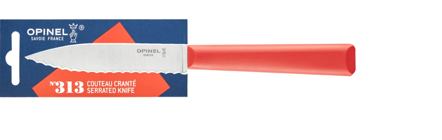 Wellenschliffmesser N°313 Essentiels + Rot